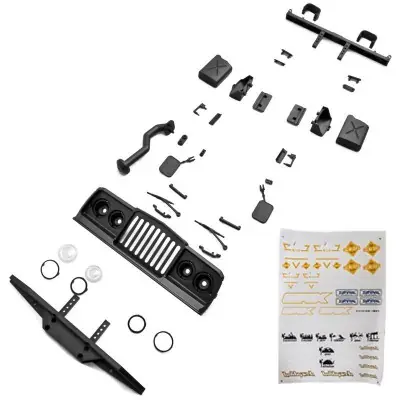 Áttetsző karosszéria SURVIVAL, RTR-hez való tartozékokkal Legkelendőbb