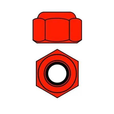 Alumínium Nylon STOPmatics M3 - piros - 10 db. Szuper ajánlat