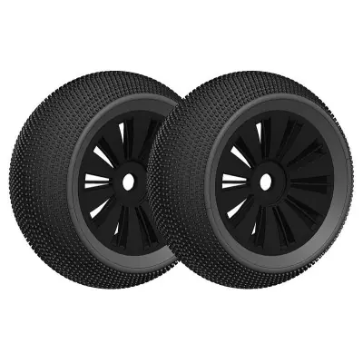 Legjobb ár Off-Road 1/8 Truggy gumik - fekete felnire ragasztva - 1 pár