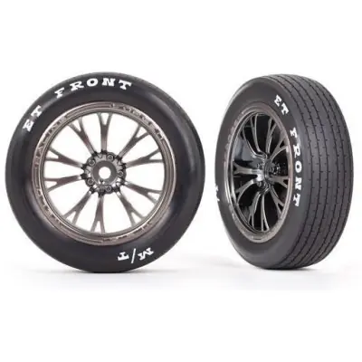 Kedvezményes ár Traxxas kerék, Weld tárcsa félig matt króm fekete (elöl) (2)