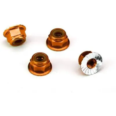 Kihagyhatatlan ajánlat Traxxas M4 önmetsző anyacsavar gallérral, narancssárga (4)