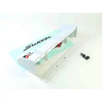 Expressz szállítás SWORKz 1/8 Off Road PRO SPEED 2.0 hátsó spoiler, fehér, 1 db.
