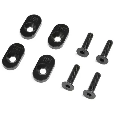 Árengedmény Losi motorágybetét 19T fekete, csavarok (4): DBXL 2.0