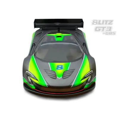 Lexán karosszéria átlátszó BLITZ 1/8 GT3 GBS, szárnnyal együtt, vastagság 1,0mm Vedd meg most