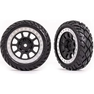 Traxxas kerék 2.2", szürke/króm tárcsa, Anaconda gumik (2) (elöl) Biztonságos vásárlás