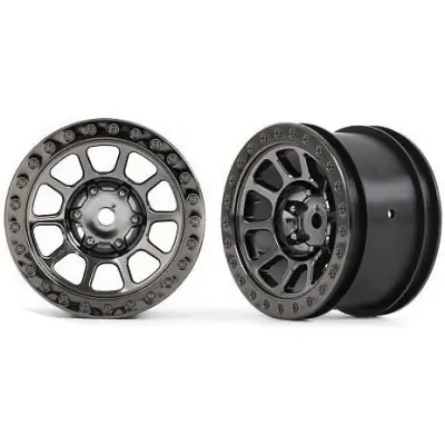 Traxxas tárcsa 2.2" fekete króm (2) (hátul) Gyors szállítás