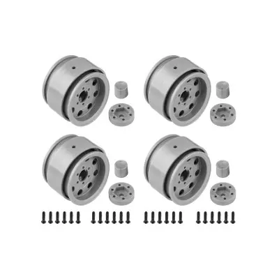 Outlet Enduro műanyag Ocho Beadlock tárcsák, 1.90, ezüst, 4 db.