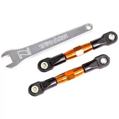 Biztonságos fizetés Traxxas hátsó hajtórúd, állítható narancssárga eloxált (2) (Drag Slash-hez)