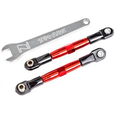 Szuper ajánlat Traxxas első hajtórúd, állítható piros eloxált (2) (Drag Slash-hez)