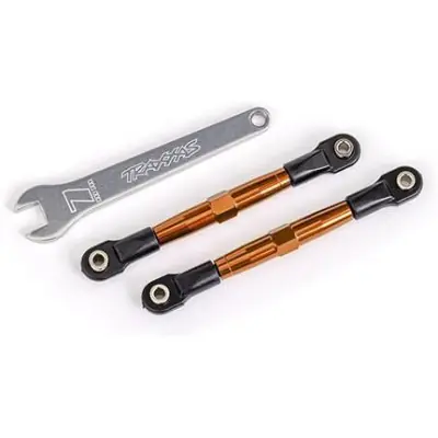 Vedd meg online Traxxas első állítható alumínium első szár narancssárga eloxált (2) (Drag Slash-hez)