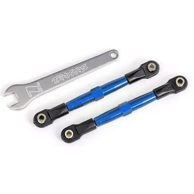 Traxxas első állítható alumínium összekötő rúd kék eloxált (2) (Drag Slash-hez) Expressz kézbesítés