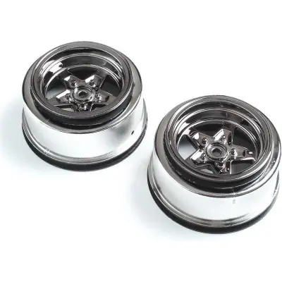 Losi hátsó kerékhez való felni, fekete króm (2): 22S Drag Akciós ár