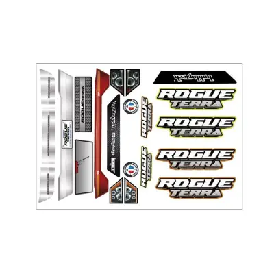 Utolsó esély ROGUE TERRA - Karosszériára való matricák, sárga/narancssárga