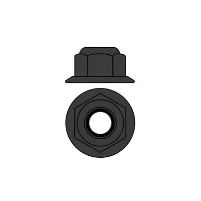 Kedvezmény Alumínium Nejlon STOPanyák M3 aljjal - fekete - 10 db.