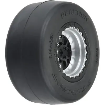 Pro-Line kerékpár 1:16, Reaction hátsó gumik, H8 fekete/ezüst tárcsa (2) Vedd meg online