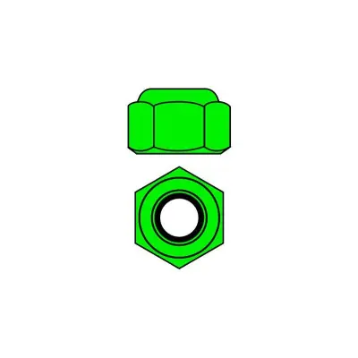 Alumínium Nejlon STOPanyák M4 - zöld - 10 db. Exkluzív ajánlat