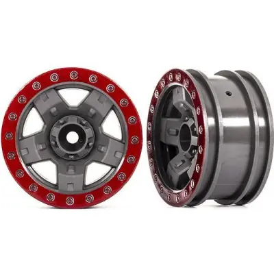 Traxxas 2.2" TRX-4 Sport szürke/piros (2) Exkluzív ajánlat