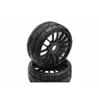 Legkelendőbb PMT 1/8 GT RALLY 18 "Ultra Soft" keverék - ragasztott, fekete CARBON Q1 kemény felnik, 2 db.