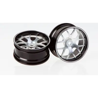 Killerbody alumínium keréktárcsák ezüst (2): Corvette GT2 1:10 Biztonságos fizetés