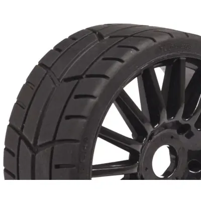 Challenge RALLY (útprofil) ragasztott gumi, fekete tárcsák, 2 db. Ingyenes szállítás