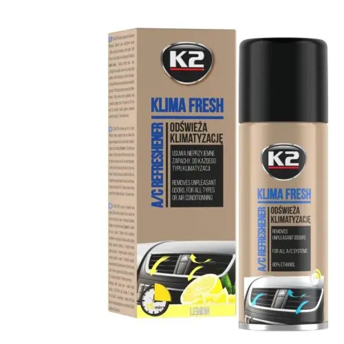 Szuper akció K2 Klima Fresh 150ml Lemon Klímatisztító Spray