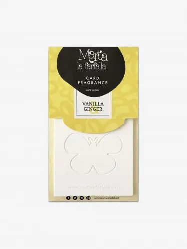 Gyors kiszállítás Marta La Farfalla illatosító lapka - Vanilla & Ginger (Vanília & Gyömbér)