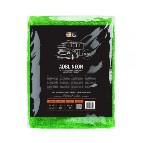 ADBL Neon - 10db Szegélymentes Mikroszálas Kendő 250GSM 40x40 Árcsökkenés