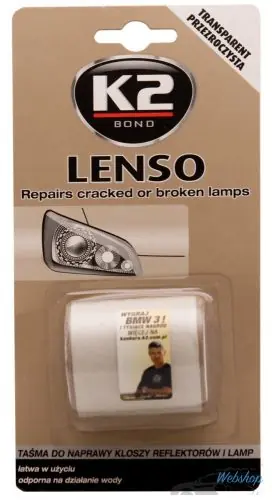 Outlet K2 Lenso - Lámpabúra Javító Szalag - Fehér