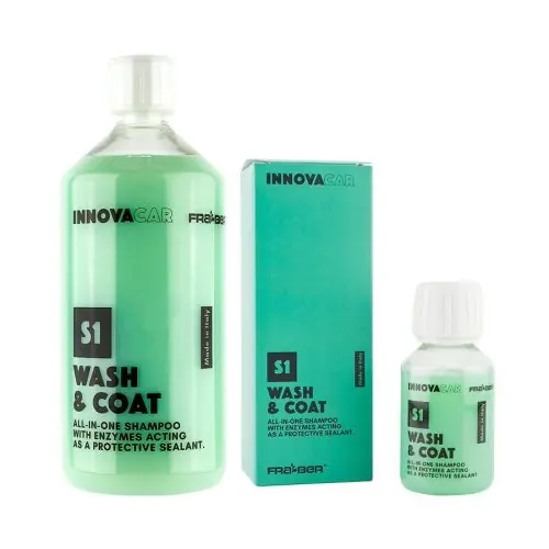 Újdonság Innovacar S1 WASH&COAT 1000ml – SiO tartalmú pH semleges sampon