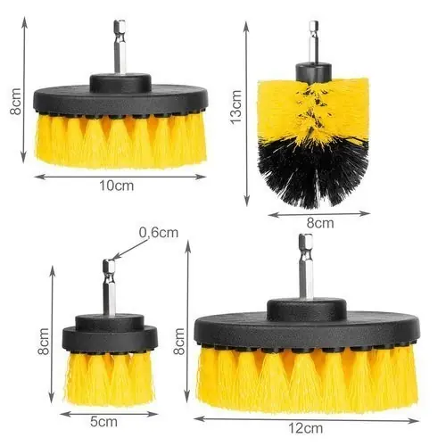 Akció Tisztító kefe készlet fúróhoz 4db-os