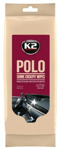 K2 Polo Shine - Műszerfal tisztító És Ápoló kendő (24 db) Outlet