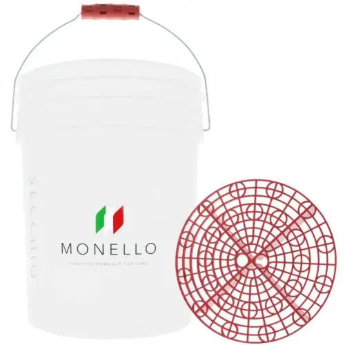 Monello Secchio Autókozmetikai vödör piros szeparátorral Akciós ár