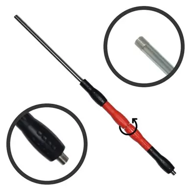 Vedd meg most Egyenes mosószár forgó markolattal, 700mm, piros