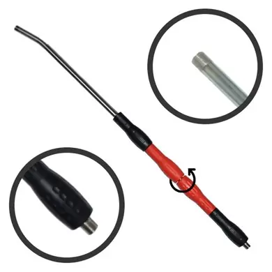 Ajánlat Hajlított mosószár forgó markolattal, 700mm, piros