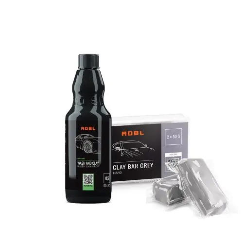 Olcsóbb ADBL Wash and Clay 0,5L & Clay Bar Grey - Lakktisztító csomag