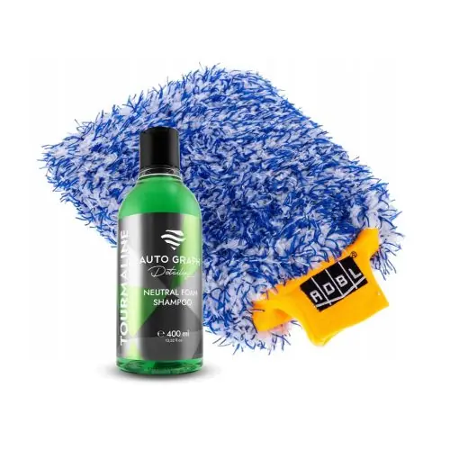 Árengedmény Auto Graph Tourmaline Green 400ml & ADBL Promitt - Autósampon mosókesztyűvel