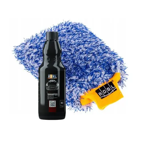 Biztonságos vásárlás ADBL Shampoo 0,5L & ADBL Promitt - Autósampon mosókesztyűvel