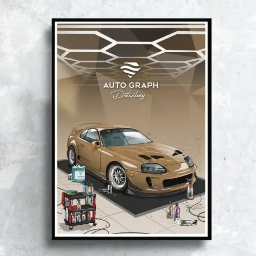 Supra MK4 Poszter - Auto Graph Detailing Akció