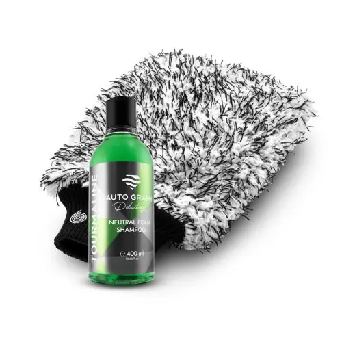 Újdonság Auto Graph Tourmaline Green 400ml & Cleantle Teddy Bear - Autósampon mosókesztyűvel