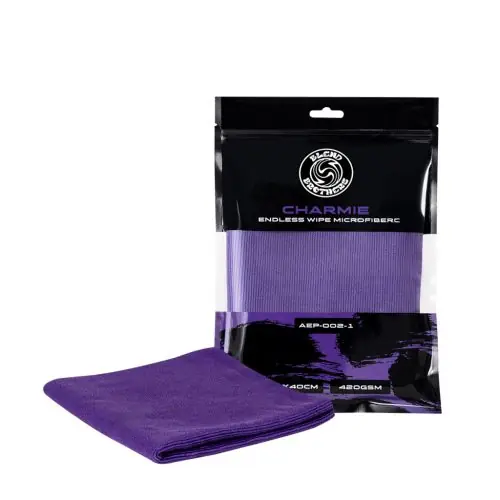 Olcsó Blend Brothers Charmie Szegélymentes mikroszálas kendő 40×40 cm (420 gsm) Lila