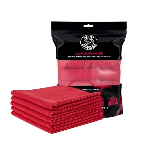 Blend Brothers Charmie Szegélymentes mikroszálas kendő 5db 40×40 cm (420 gsm) Piros Szezonális akció