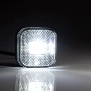 Vedd meg online Helyzetjelző lámpa 12/24V (kocka) ledes, fehér