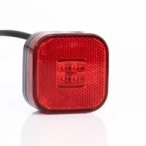 Helyzetjelző lámpa 12/24V (kocka) ledes, piros Korlátozott ajánlat