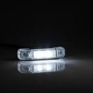 Helyzetjelző lámpa 12/24V (kiemelkedő) ledes, fehér Végkiárusítás