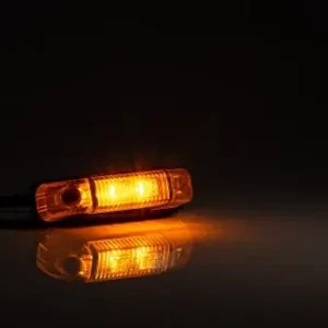 Helyzetjelző lámpa 12/24V (80x18mm) ledes, sárga Legnépszerűbb