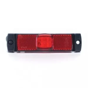 Helyzetjelző lámpa 12/24V (téglalap) középen ledes, piros Olcsó