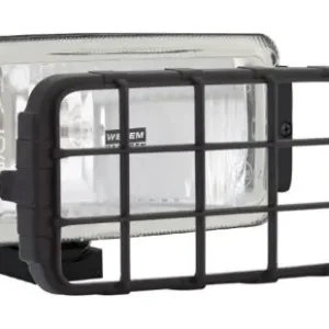 Fényszóró (téglalap) 180x86mm fehér üveg, fekete ház+rács Bestseller