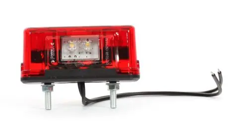 Rendszám megvilágítás+helyzetjelző piros (kis téglalap) ledes Utolsó esély