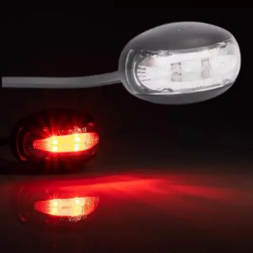 Helyzetjelző lámpa 12/24V (félköríves) ledes, piros Nézd meg most