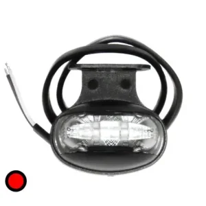 Ne maradj le Helyzetjelző lámpa 12/24V (félköríves) ledes, piros+tartó